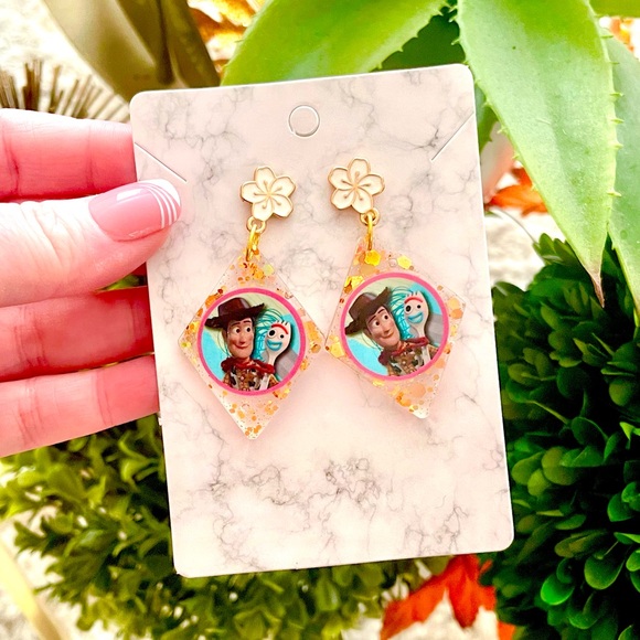 Woody and Forky Acrylic Earrings - Picture 2 of 4